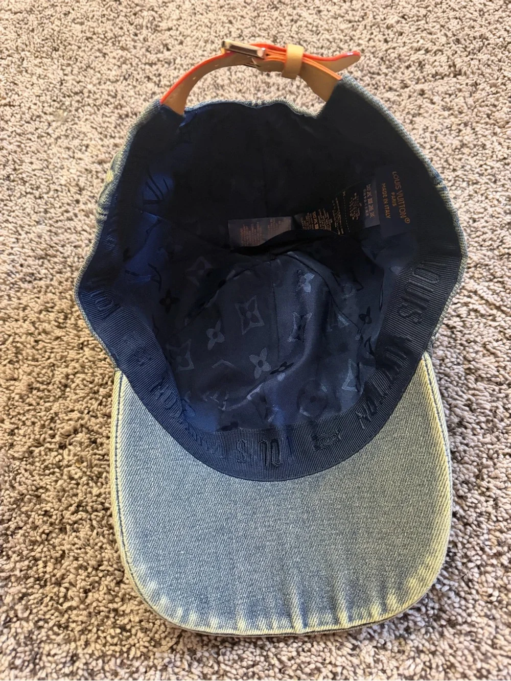 Louis Vuitton Embossed Denim Cap - Blue